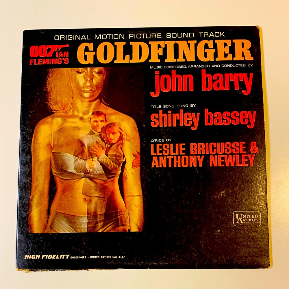 James Bond 007 Goldfinger Movie Soundtrack 1964 Vinyl LP Record
